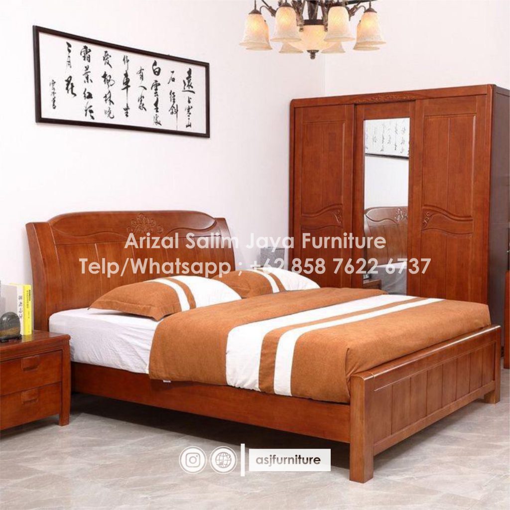 Set Kamar Tidur Murah Jati Minimalis