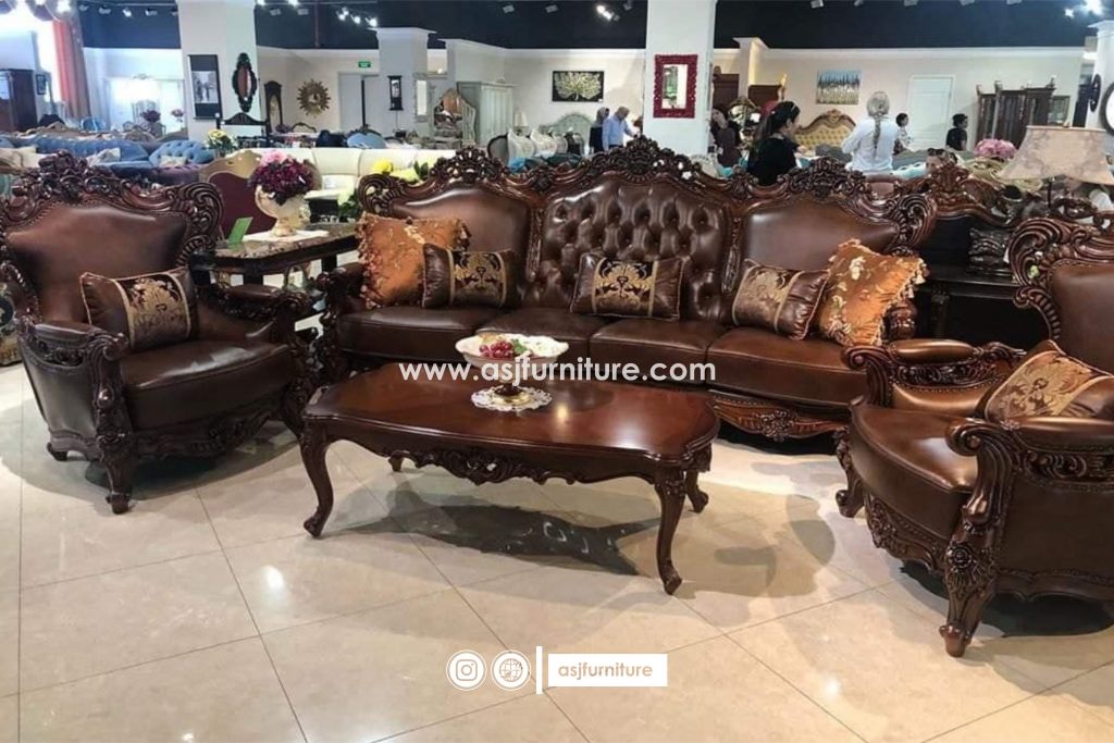 Sofa Tamu Jati Klasik Mewah