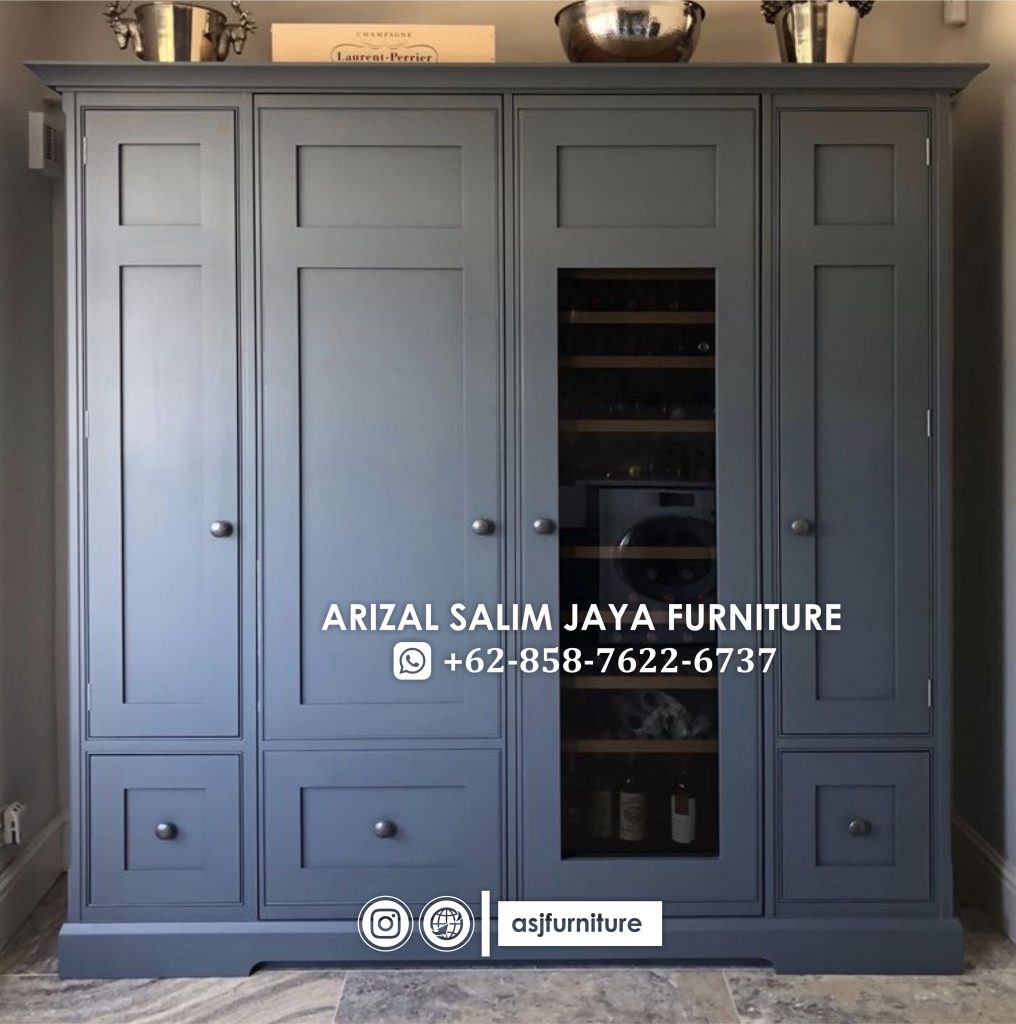 Lemari Pakaian Pintu 4 Modern Minimalis