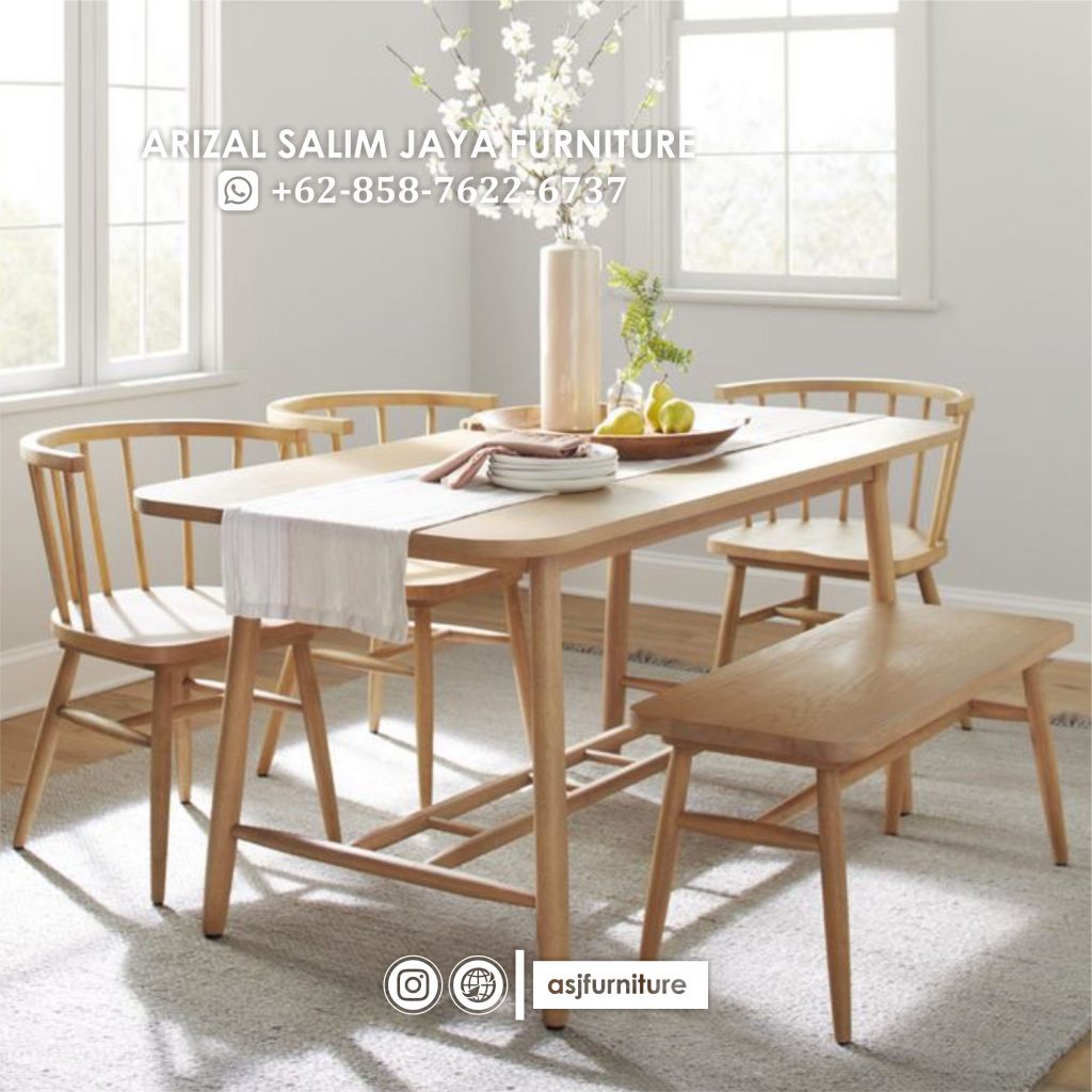 Meja Makan Jati Minimalis Modern