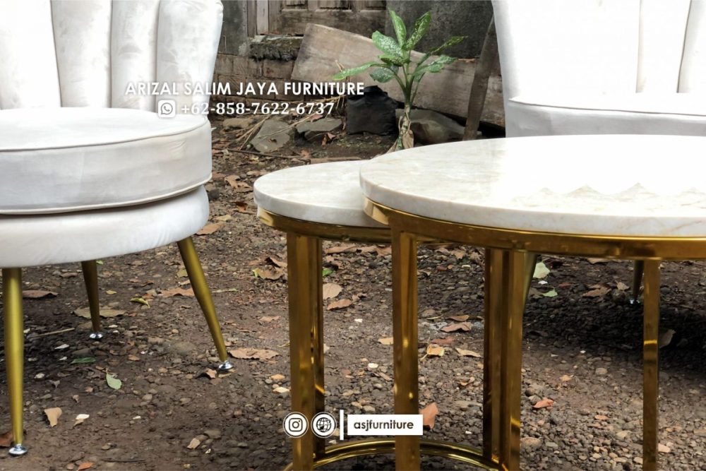 Sofa Tamu Kerang Kaki Besi