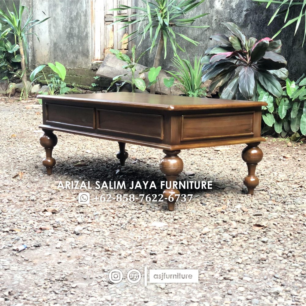 Meja Tamu Jati Klasik
