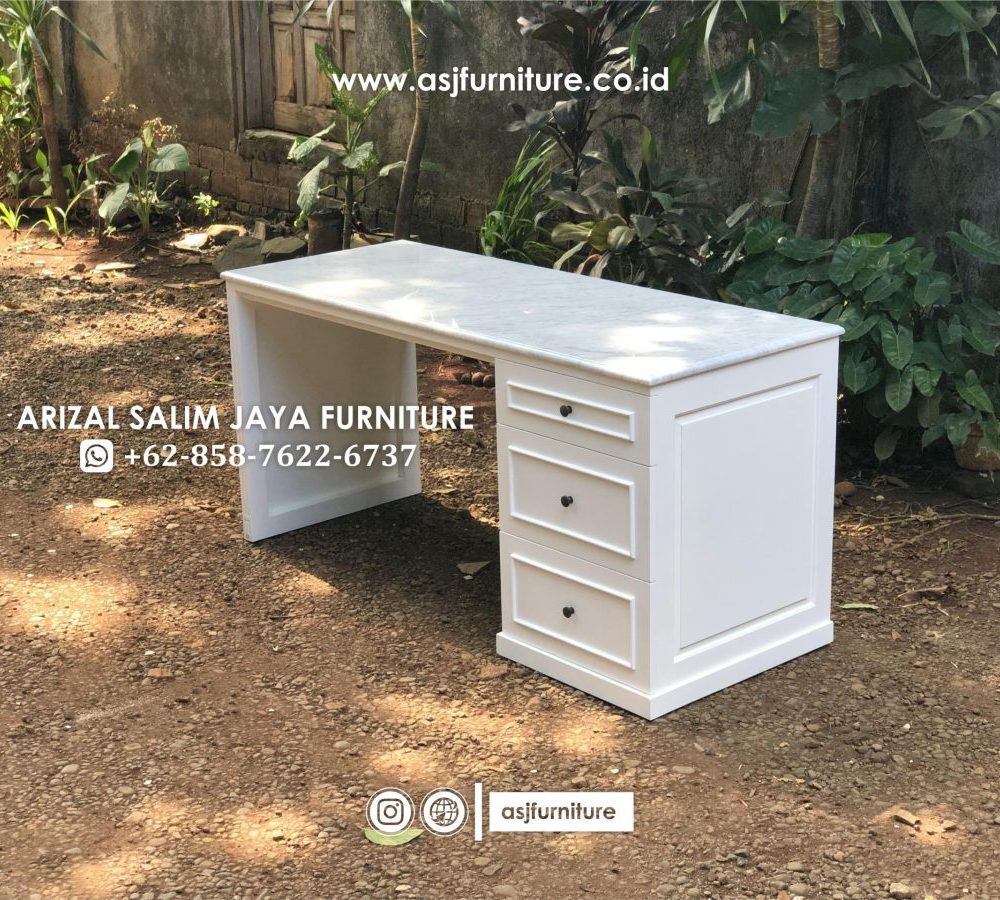 Meja Kerja Modern Top Table Marmer