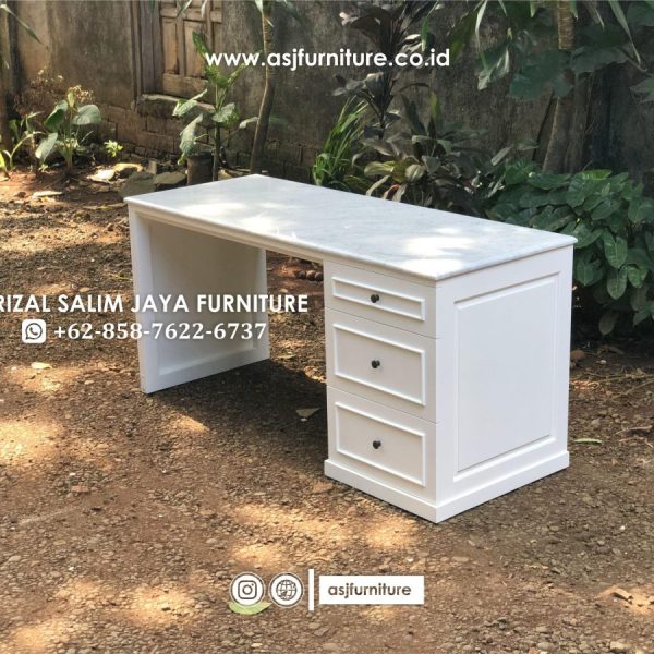 Meja Kerja Modern Top Table Marmer