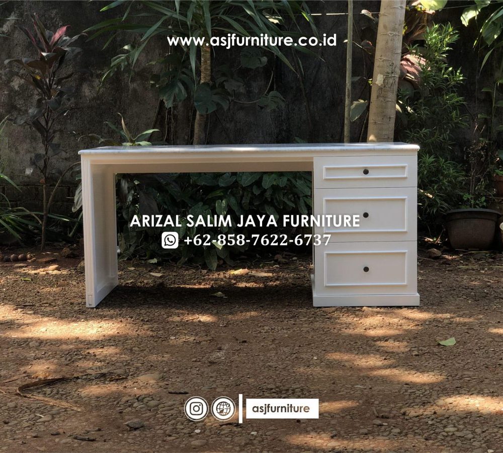 Meja Kerja Modern Top Table Marmer