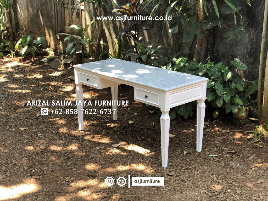 Meja Kerja Minimalis Top Table Marmer