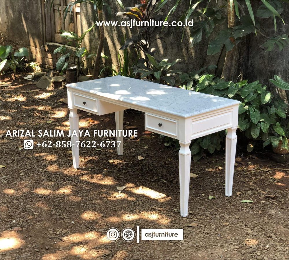 Meja Kerja Minimalis Top Table Marmer