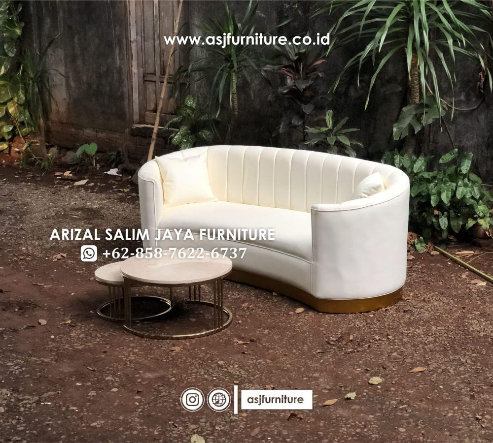 Set Sofa Tamu Meja Stainless Marmer Minimalis