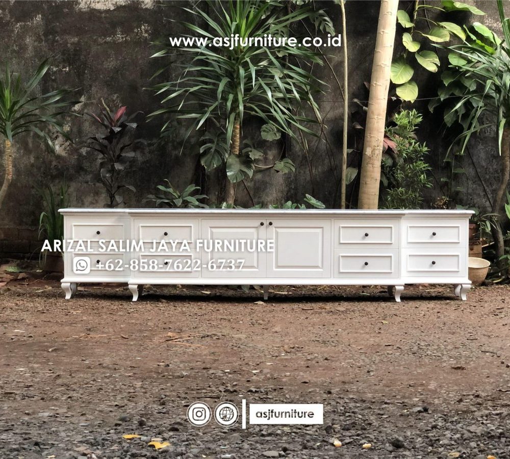 Meja TV Modern Top Table Marmer