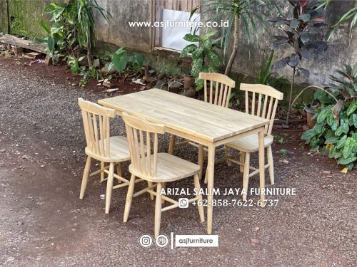 Set Meja Makan Jati Shabby Set Meja Makan Jati Shabby