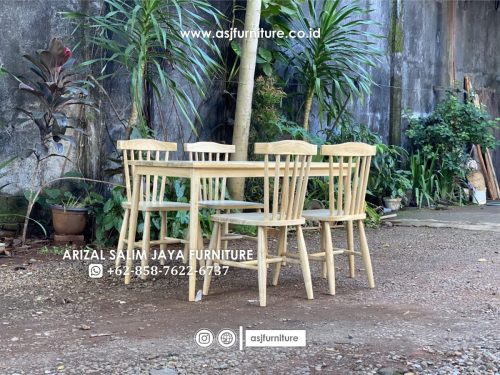 Set Meja Makan Jati Shabby Set Meja Makan Jati Shabby