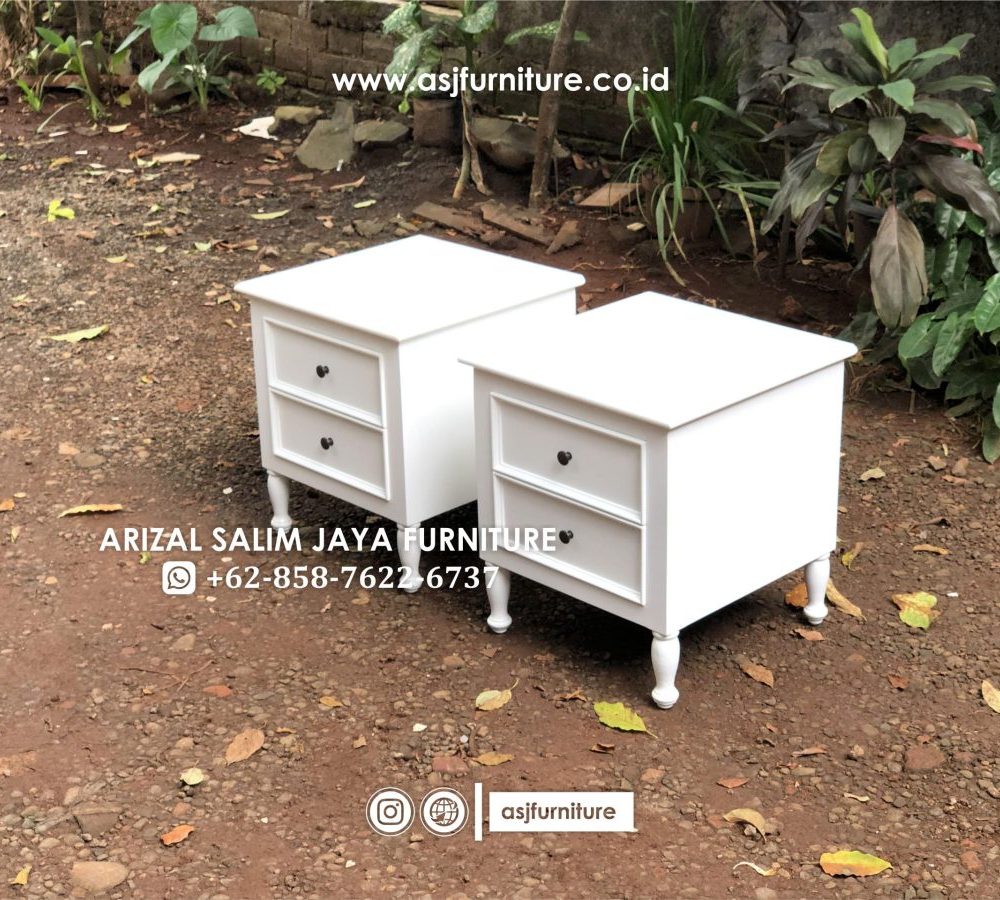 Nakas Minimalis Putih Laci Modern