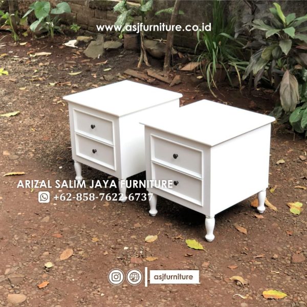 Nakas Minimalis Putih Laci Modern