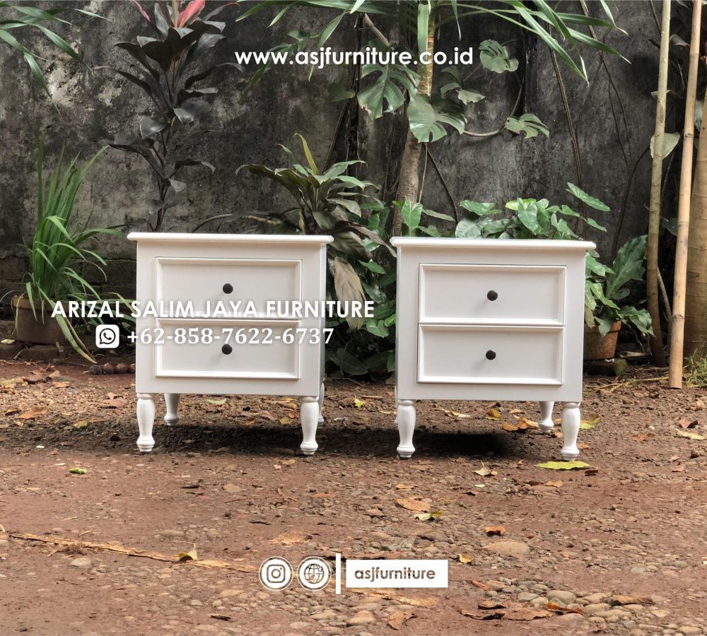 Nakas Minimalis Putih Laci Modern