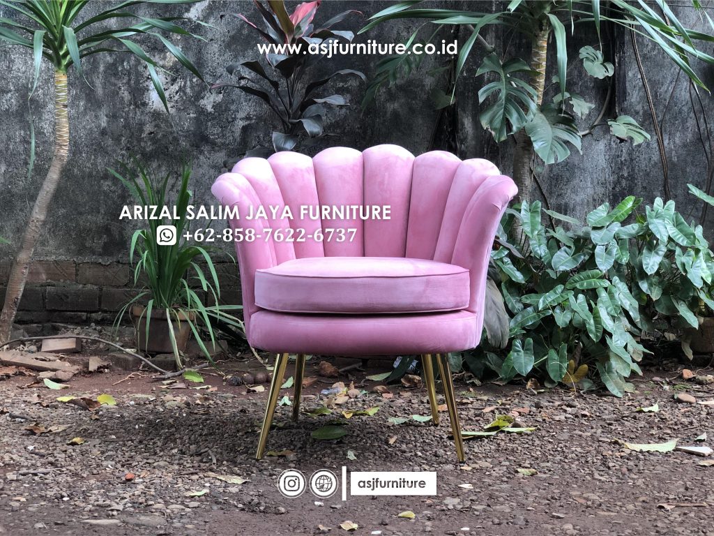 Sofa Kerang 1 Seater Kaki Stainless