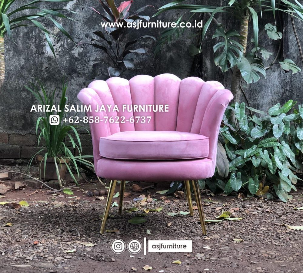 Sofa Kerang 1 Seater Kaki Stainless