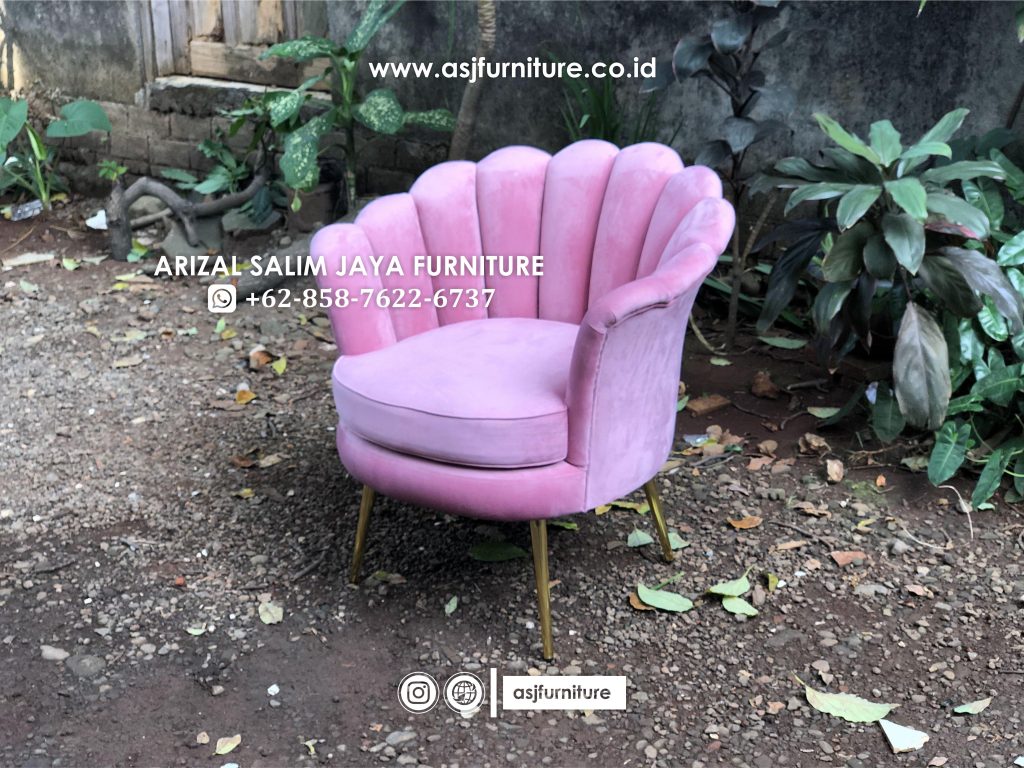 Sofa Kerang 1 Seater Kaki Stainless