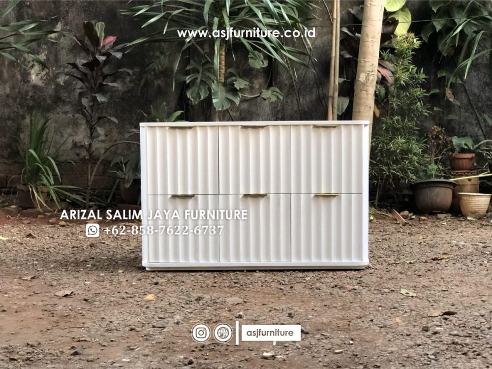 Credenza Modern Putih Minimalis