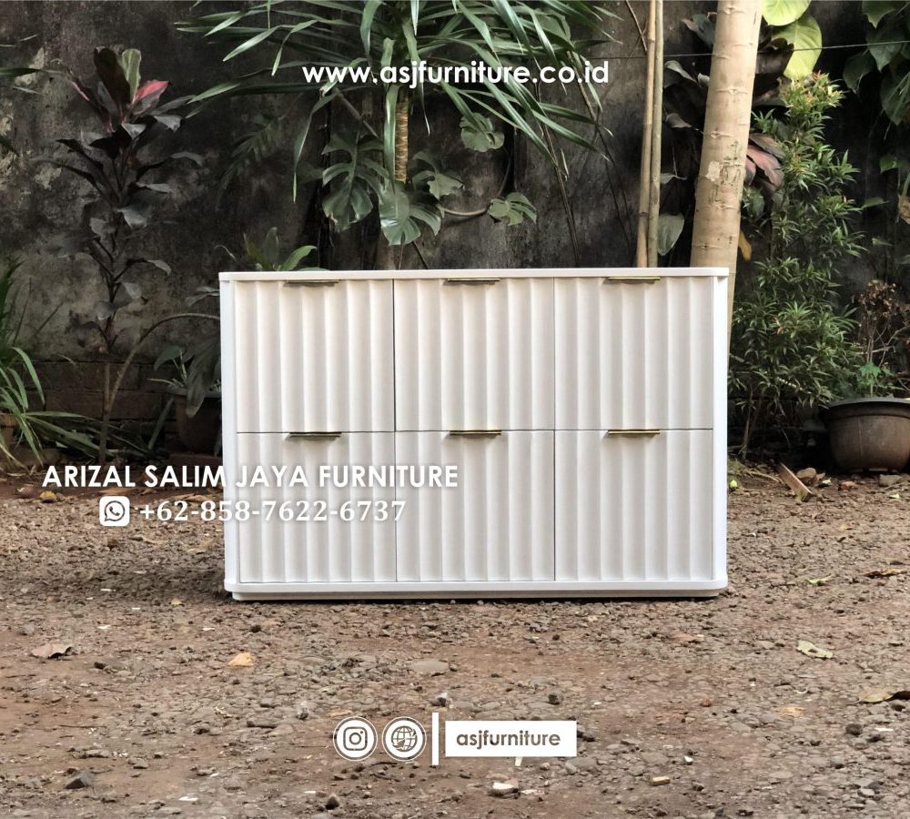 Credenza Modern Putih Minimalis