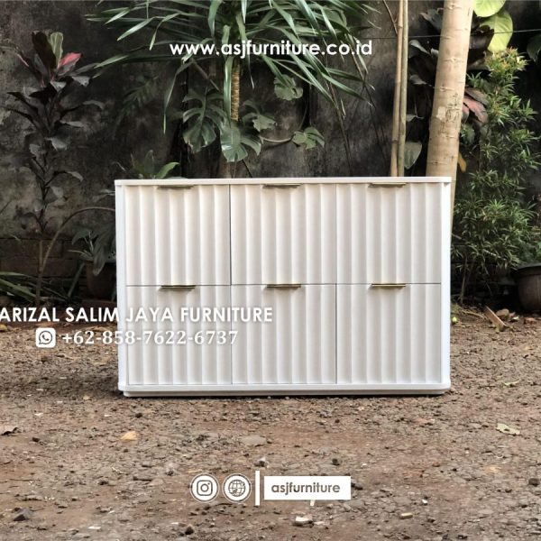 Credenza Modern Putih Minimalis