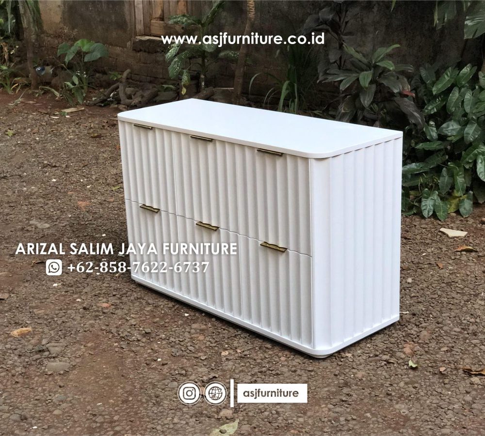Credenza Modern Putih Minimalis