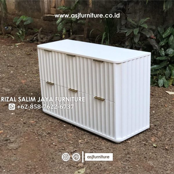 Credenza Modern Putih Minimalis