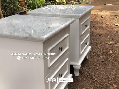Nakas Klasik Putih Meja Marmer Nakas Klasik Putih Meja Marmer