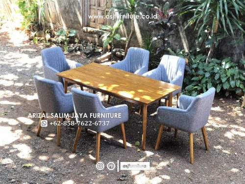 Meja Makan Jati Modern Kursi 6 Meja Makan Jati Modern Kursi 6