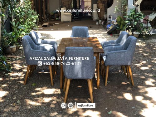 Set Meja Makan Jati Kursi 6 Minimalis Set Meja Makan Jati Kursi 6 Minimalis