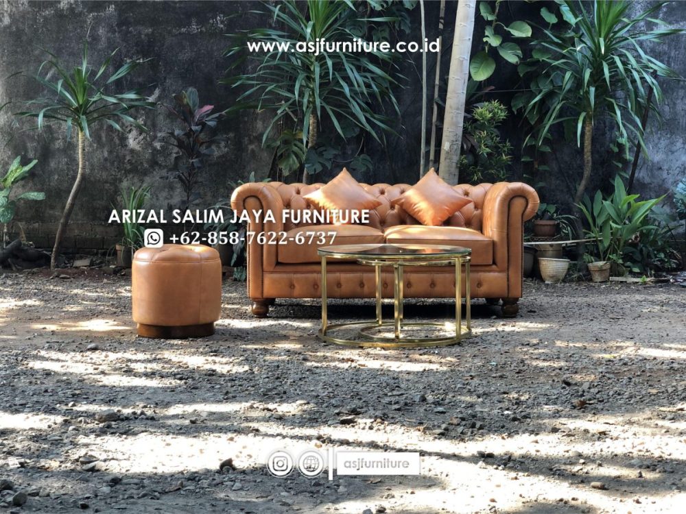Set Sofa Tamu Chesterfield Klasik