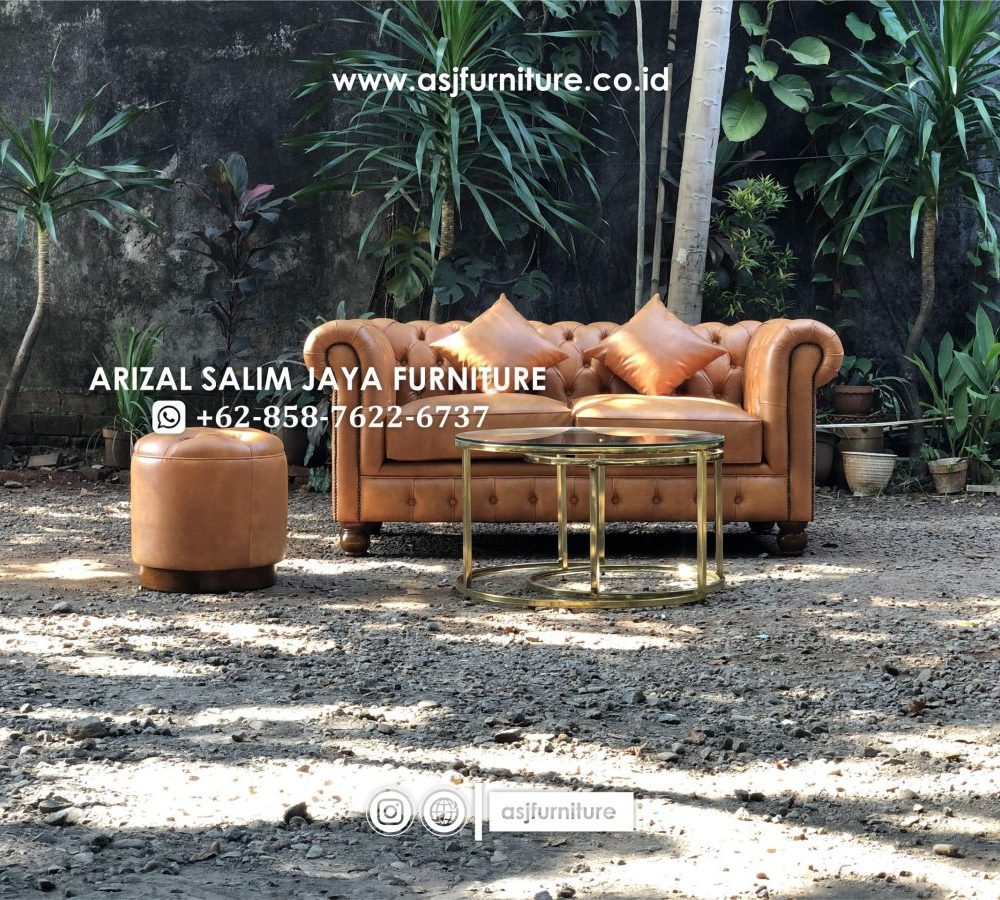 Set Sofa Tamu Chesterfield Klasik