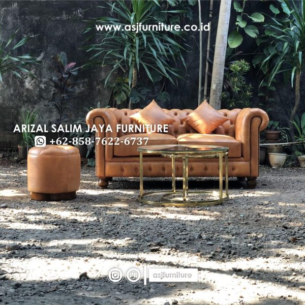 Set Sofa Tamu Chesterfield Klasik