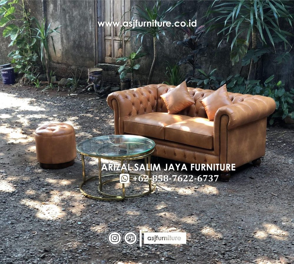 Set Sofa Tamu Chesterfield Klasik