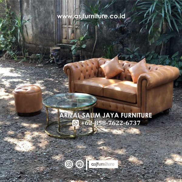 Set Sofa Tamu Chesterfield Klasik