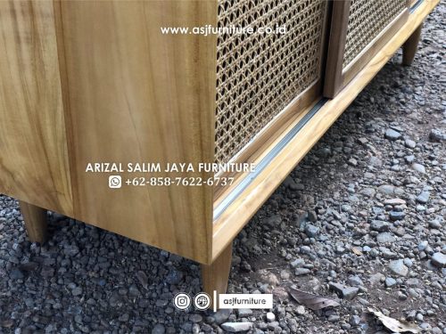 Buffet Jati Rotan Minimalis