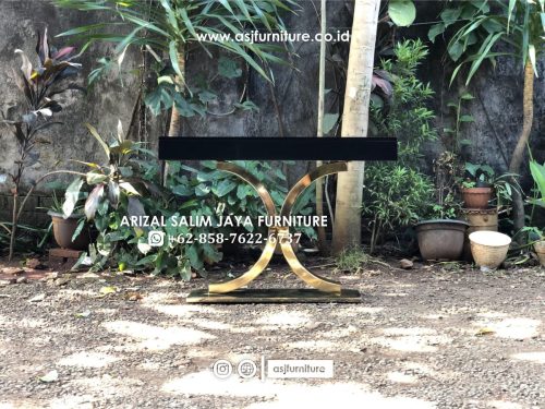 Meja Foyer Stainless Meja Kayu Meja Foyer Stainless Meja Kayu