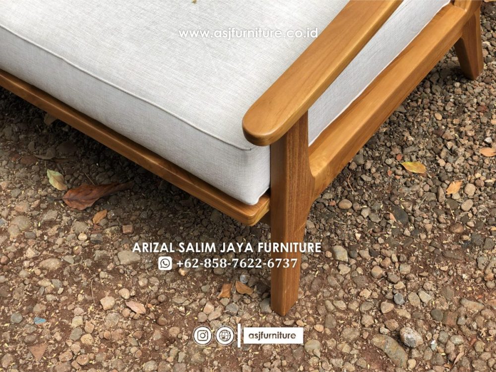 Kursi Tamu Jati Dudukan Busa 1 Seater