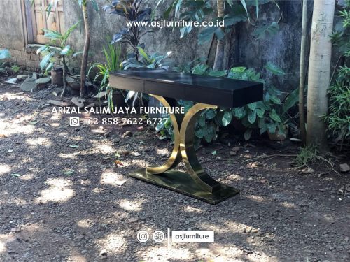 Meja Foyer Stainless Meja Kayu Meja Foyer Stainless Meja Kayu