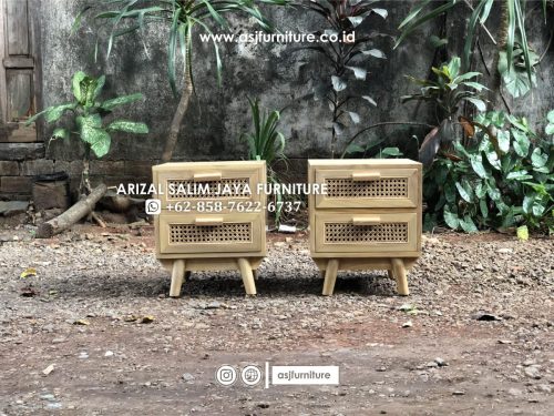 Nakas Jati Rotan Minimalis Nakas Jati Rotan Minimalis