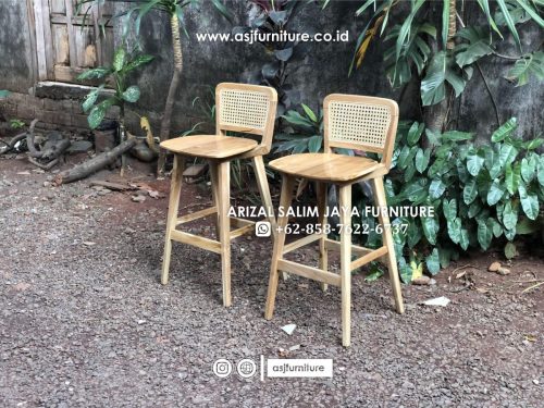 Model Kursi Bar Jati Rotan Terbaru