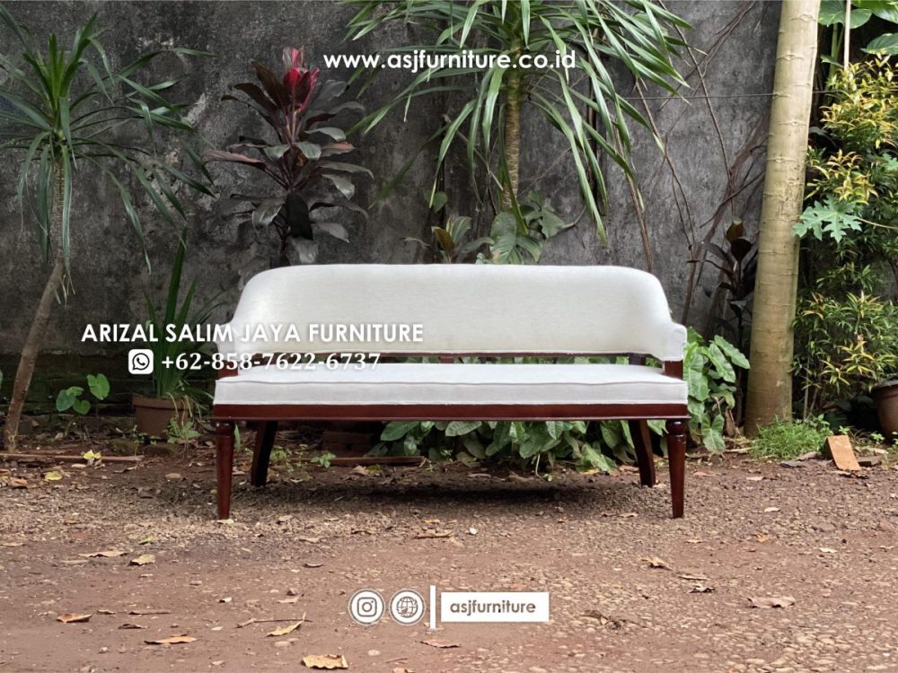 Kursi Tamu Jati Minimalis 2 Seater