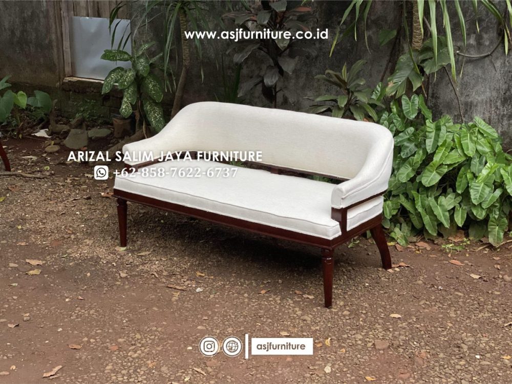 Kursi Tamu Jati Minimalis 2 Seater