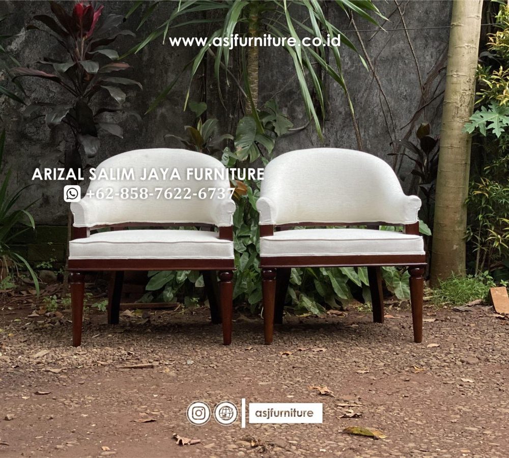 Kursi Tamu Jati Minimalis Single Seater