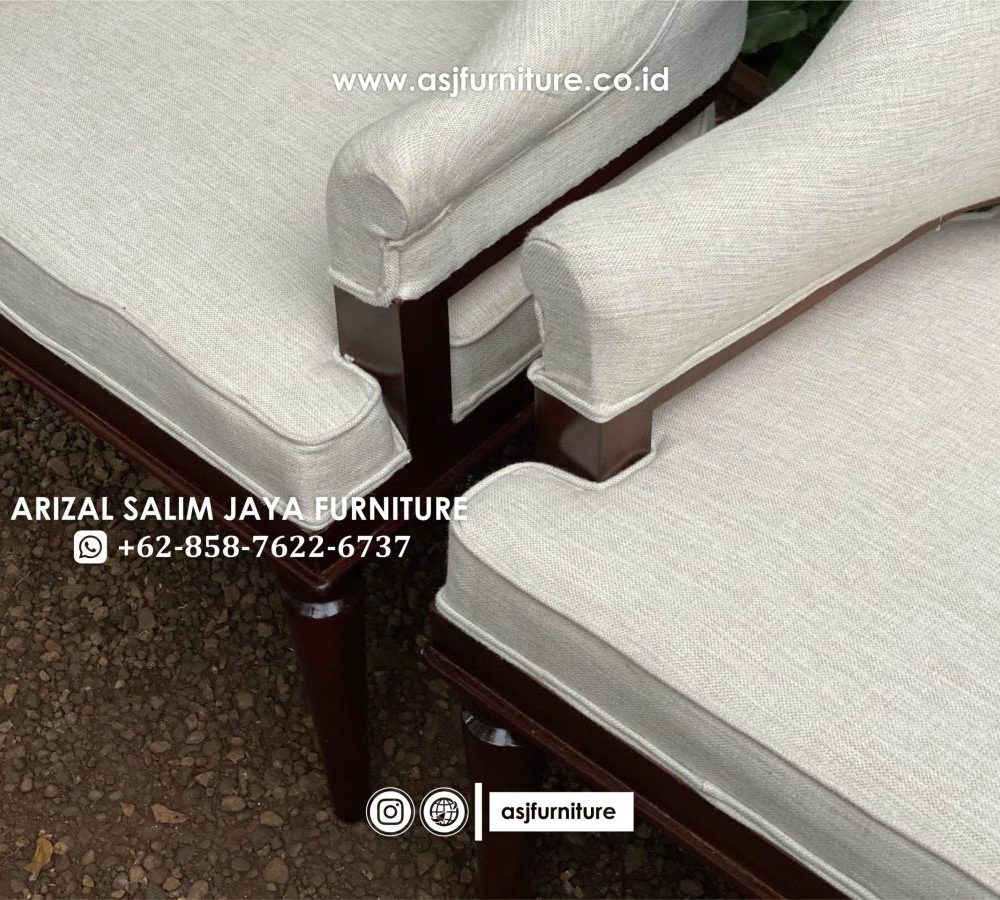 Kursi Tamu Jati Minimalis Single Seater