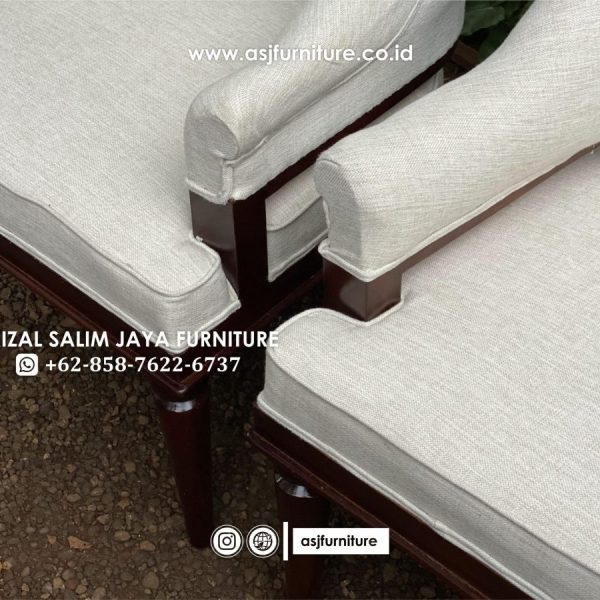 Kursi Tamu Jati Minimalis Single Seater