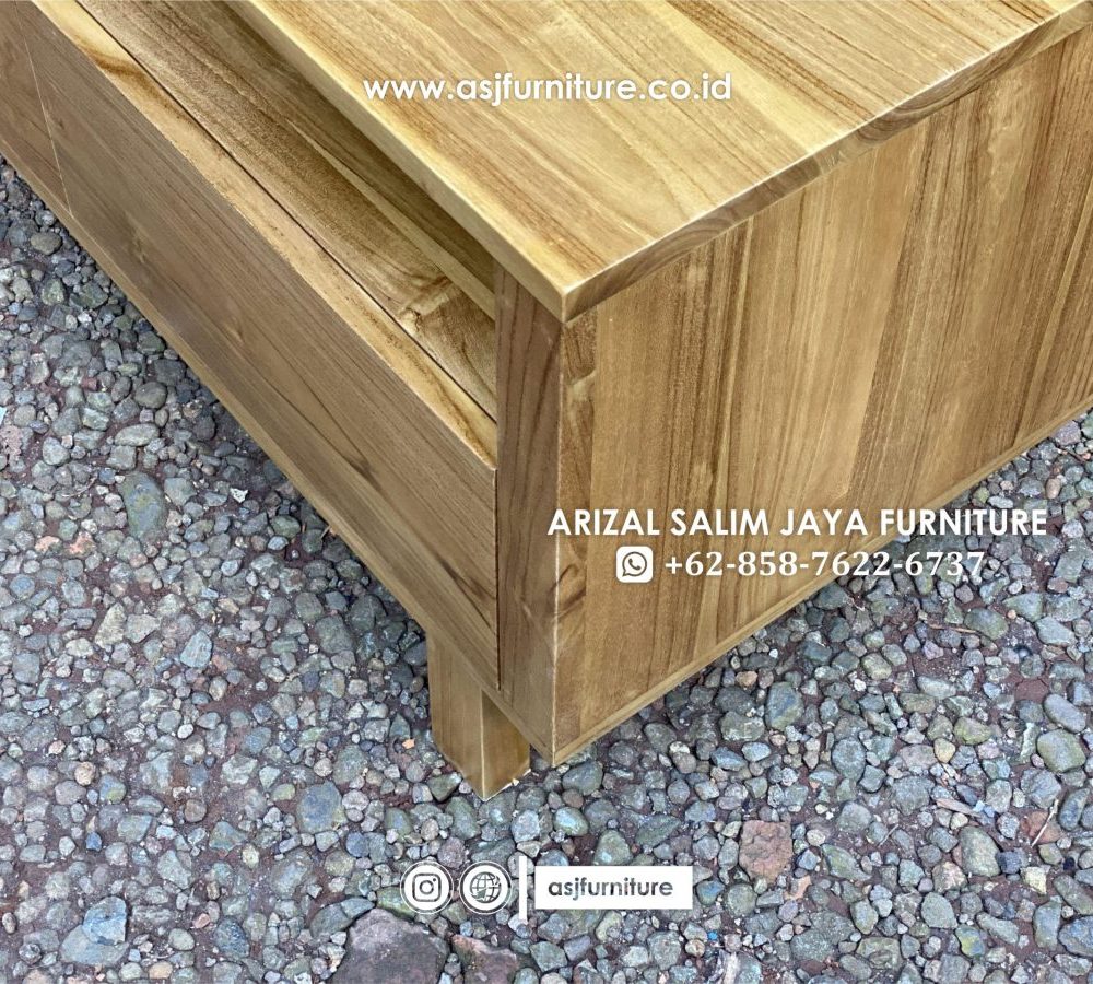 Meja TV Jati Modern