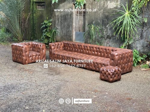 Set Sofa Tamu Chesterfield Classic Mewah Set Sofa Tamu Chesterfield Classic Mewah