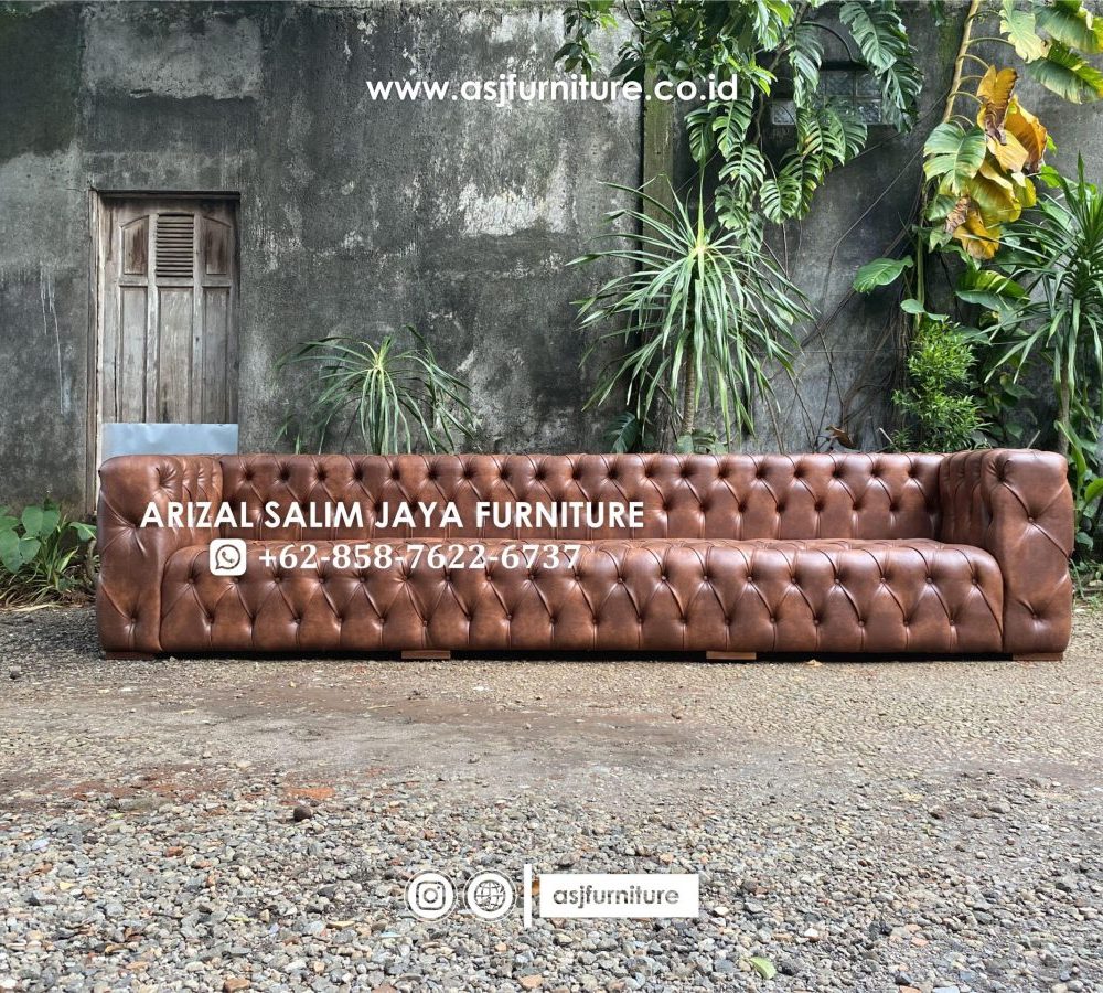 Sofa Tamu Chesterfield Classic Panjang