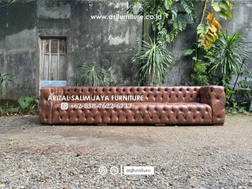 Sofa Tamu Chesterfield Classic Panjang