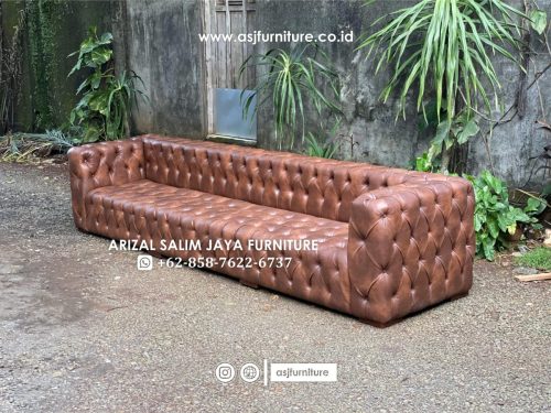 Sofa Tamu Chesterfield Classic Panjang